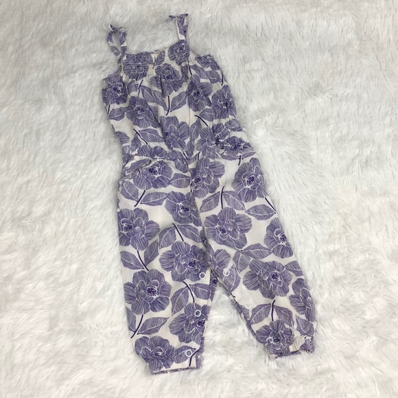 Crazy 8 Other - HP ✨ GUC Crazy8 12-18 Months Purple Floral Romper